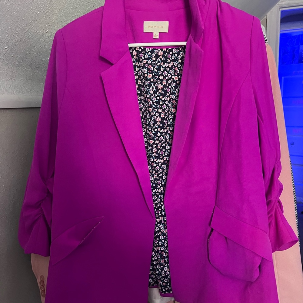 A New Day Fuchsia Blazer